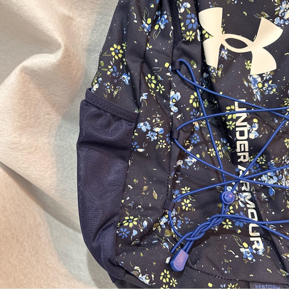 Under Armour Navy Floral Backpack - Picture 4 of 13